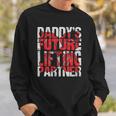 Daddys Future Lifting Partner Fitness Workout Gift Sweatshirt Gifts for Him