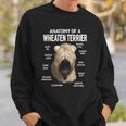 Dogs 365 Anatomy Of A Soft Coated Wheaten Terrier Dog Sweatshirt Gifts for Him
