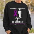 Every Disability Is Visible Aicardi Syndrome Awareness Purple Ribbon Aicardi Syndrome Support Aicardi Syndrome Awareness Sweatshirt Gifts for Him