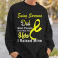 Ewings Sarcoma Dad Most People Never Meet Their Hero I Raised Mine Yellow Ribbon Ewings Sarcoma Ewings Sarcoma Awareness Sweatshirt Gifts for Him