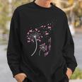 Faith Hope Love Breast Cancer Dandelion Flower Breast Cancer Sweatshirt Gifts for Him