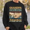Father Grandpa And Grandson Best Partners In Crime For Life 113 Family Dad Sweatshirt Gifts for Him