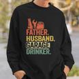 Father Husband Garage Drinker Vintage Mechanic Dad Handyman Sweatshirt Gifts for Him