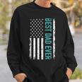 Fathers Day Best Dad Ever With Us American Flag V2 Sweatshirt Gifts for Him