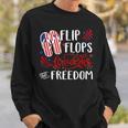 Flip Flops Fireworks And Freedom 4Th Of July V2 Sweatshirt Gifts for Him