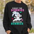 Forget The Bunnies Im Chasing Hunnies Funny Sweatshirt Gifts for Him