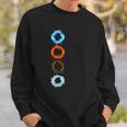 Four Elements Air Earth Fire Water Ancient Alchemy Symbols Sweatshirt Gifts for Him