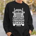 Freedom Convoy 2022 In Support Of Truckers Mandate Freedom Sweatshirt Gifts for Him