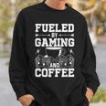 Fueled By Gaming And Coffee Video Gamer Gaming Sweatshirt Gifts for Him