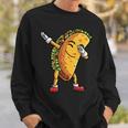 Funny Dabbing Taco Cinco De May Mexican Food V5 Sweatshirt Gifts for Him