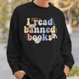 Funny I Read Banned Books Lovers Books Sweatshirt Gifts for Him