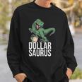Funny Trader Investor Stock Market Dollar Moneyrex Saurus Sweatshirt Gifts for Him
