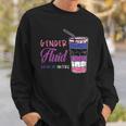 Genderfluid Drink Up Haters Genderfluid Sweatshirt Gifts for Him