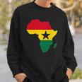 Ghana Ghanaian Africa Map Flag Pride Football Soccer Jersey Sweatshirt Gifts for Him