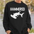 Hammered Hammerhead Shark Funny Drinking Funny Sweatshirt Gifts for Him