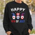 Happy 4Th Of July Gnomes Patriotic American Flag Cute Gnomes Sweatshirt Gifts for Him