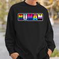 Human Lgbt Flag Gay Pride Month Transgender Sweatshirt Gifts for Him