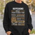 Hutchins Name Gift Hutchins Born To Rule Sweatshirt Gifts for Him