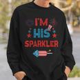 Im His Sparkler 4Th Of July Fireworks Matching Couples Sweatshirt Gifts for Him