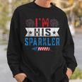 Im His Sparkler Cute 4Th Of July Matching Couple For Her Sweatshirt Gifts for Him