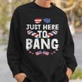 Im Just Here To Bang 4Th Of July Fireworks Fourth Of July Sweatshirt Gifts for Him