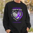 In Memory Dad Purple Alzheimers Awareness Sweatshirt Gifts for Him