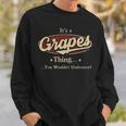 Its A Grapes Thing You Wouldnt Understand Shirt Personalized Name GiftsShirt Shirts With Name Printed Grapes Sweatshirt Gifts for Him