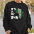 Its In My Dna Proud Nigeria Africa Usa Fingerprint Sweatshirt Gifts for Him