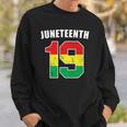 Juneteenth 19 Jersey Black American Freedom Juneteenth Sweatshirt Gifts for Him