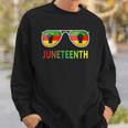 Juneteenth Sunglasses Black Pride Flag Fists Men Women Sweatshirt Gifts for Him