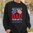 Just A Regular Dad Trying Not To Raise Liberals Voted Trump Sweatshirt Gifts for Him