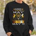 Kings Are Born On May 30Th Birthday Bday Men Boy Kid Sweatshirt Gifts for Him