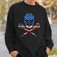Lacrosse American Flag Lax Helmet Sticks 4Th Of July Gifts Sweatshirt Gifts for Him