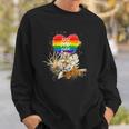 Lgbt Pride Daddy Tiger Rainbow Best Dad Ever Fathers Day Sweatshirt Gifts for Him
