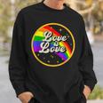 Love Is Love Rainbow Lgbt Gay Lesbian Pride Sweatshirt Gifts for Him