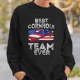Matching Cornhole Gift For Tournament - Best Cornhole Team Sweatshirt Gifts for Him