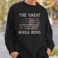 Mega King Usa Flag Proud Ultra Maga 2024 Sweatshirt Gifts for Him