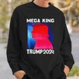 Mega King Usa Flag Proud Ultra Maga Trump 2024 Anti Biden Sweatshirt Gifts for Him