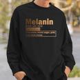 Melanin Definition African Black History Month Juneteenth Sweatshirt Gifts for Him