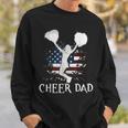 Mens American Flag Cheer Dad 4Th Of July Fathers Day Funny Sweatshirt Gifts for Him