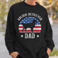 Mens American Flag Golden Retriever Dad 4Th Of July Fathers Day Sweatshirt Gifts for Him