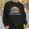 Mens Antigua And Barbuda Vintage Boating 70S Retro Boat Design Sweatshirt Gifts for Him