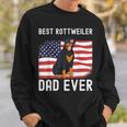 Mens Best Rottweiler Dad Ever American Flag 4Th Of July Rottie Sweatshirt Gifts for Him