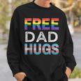 Mens Free Dad Hugs Lgbtq Gay Pride Month Proud Ally Sweatshirt Gifts for Him