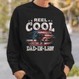 Mens Gift For Fathers Day Tee - Fishing Reel Cool Dad-In Law Sweatshirt Gifts for Him
