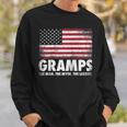 Mens Gramps The Man Myth Legend Fathers Day 4Th Of July Grandpa Sweatshirt Gifts for Him
