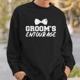 Mens Grooms Entourage Bachelor Stag Party Sweatshirt Gifts for Him
