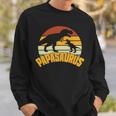 Mens Papasaurus Rex Funny Cute Dinosaur Fathers Day Sweatshirt Gifts for Him