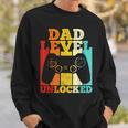 Mens Pregnancy Announcement Dad Level Unlocked Soon To Be Father V2 Sweatshirt Gifts for Him