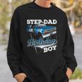 Mens Step-Dad Of The Birthday Boy Monster Truck Birthday Sweatshirt Gifts for Him